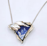 Vintage China Pendant Pearl Triangle