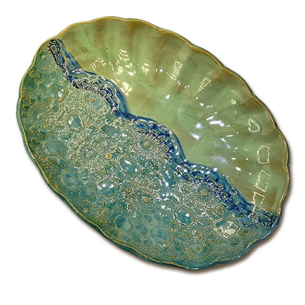 Oval Scalloped Platter