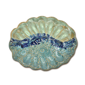 Oval Scalloped Dish