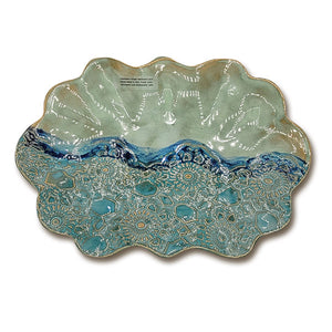 Oblong Scallop Edged Tray