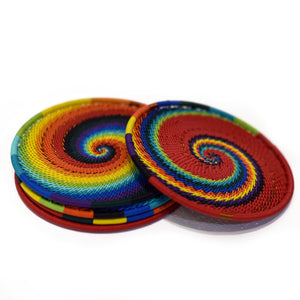 Telephone Wire Coasters - Red