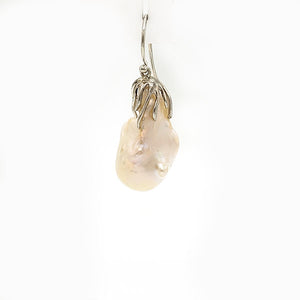 Large Baroque Pearl Earrings