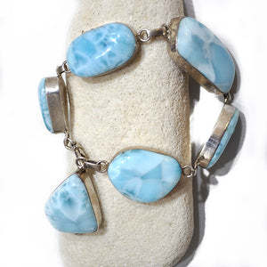 Oval Larimar Bracelet