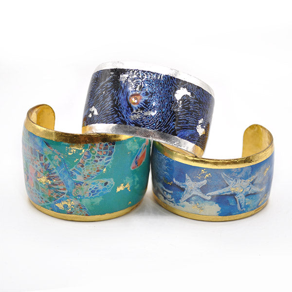 Blue Clam Cuff