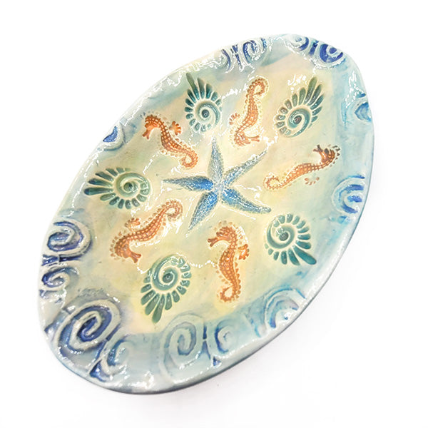 Lisa Etre Oval Dish - Seahorse