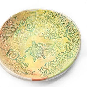 Lisa Etre Turtle Dish - Medium in Yellow