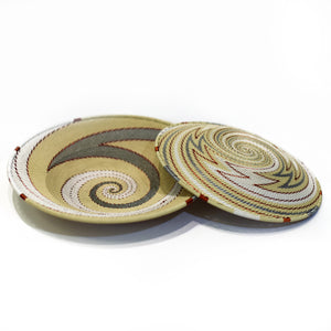 Telephone Wire Art Flat Plate - Neutral  16"